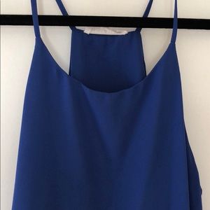 Royal Blue High Neck Halter Top